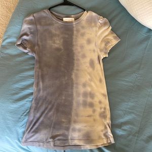 Tie dye cap sleeve top
